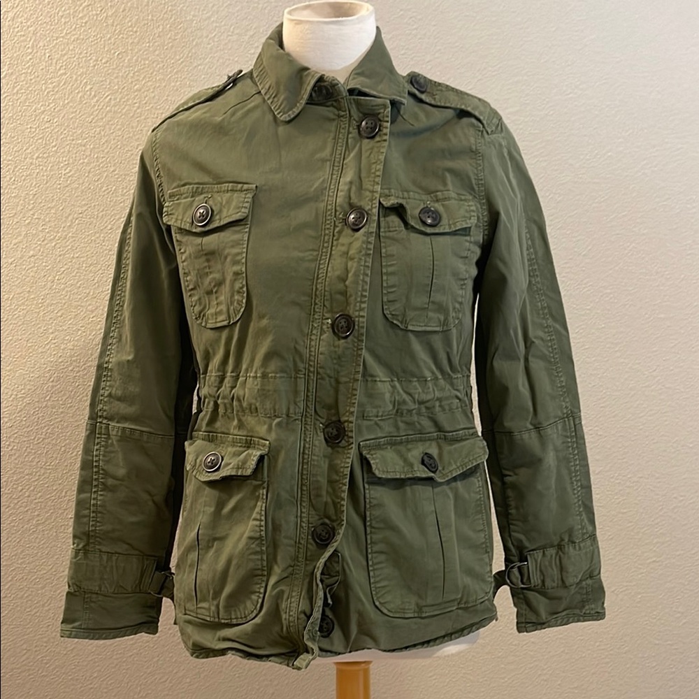 Closed Green and Gray Utility Jacket with 2nd Shearling Layer